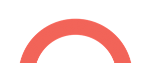 Coral-colored arch