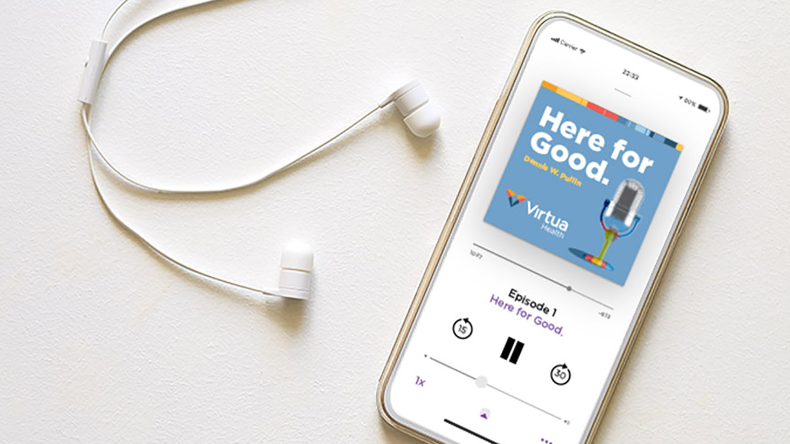 Virtua Here for Good Podcast mobile phone