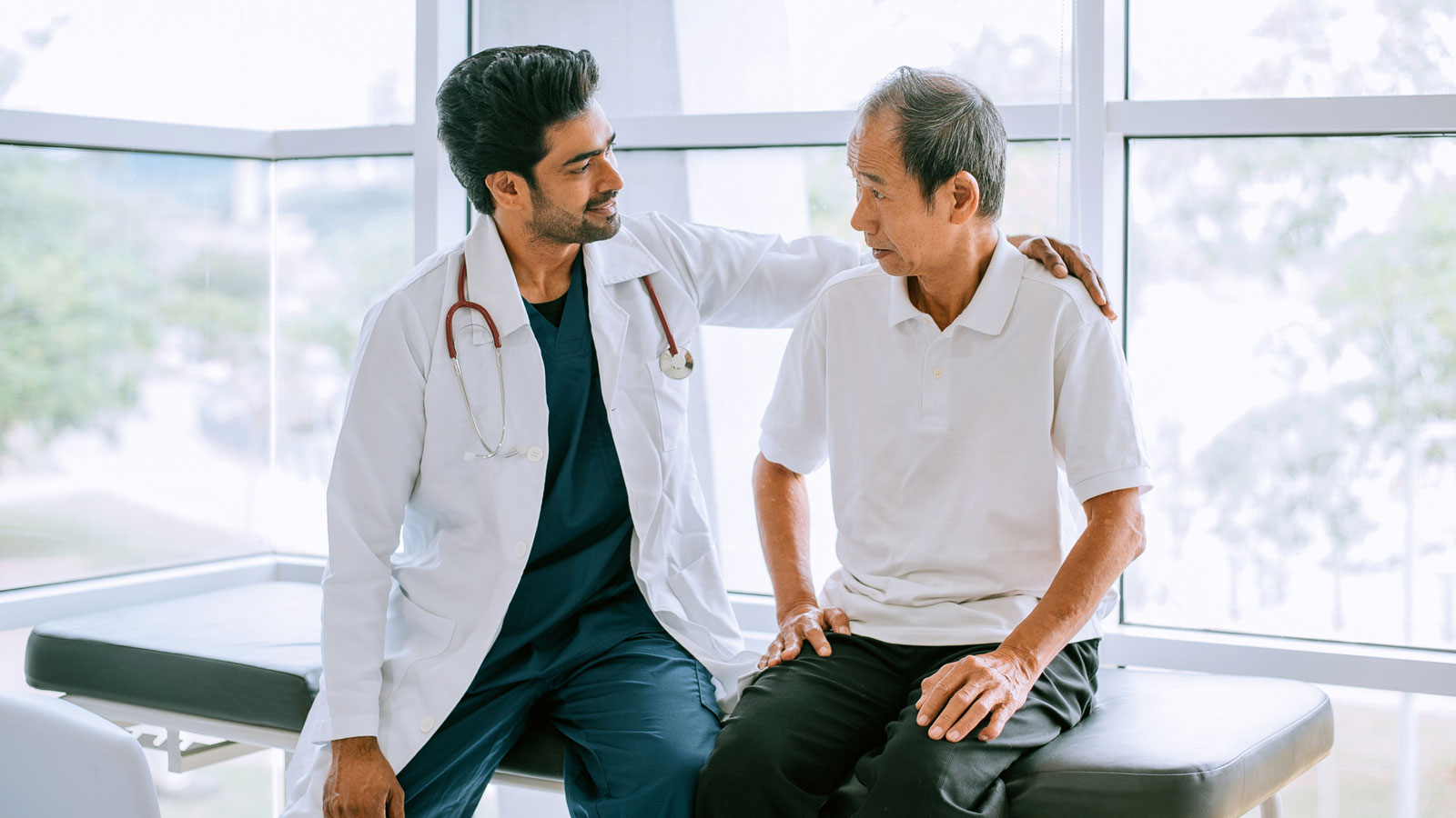 man having a consultation with his doctor