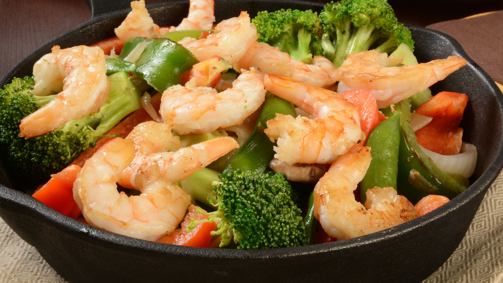 shrimp and vegetable stir fry