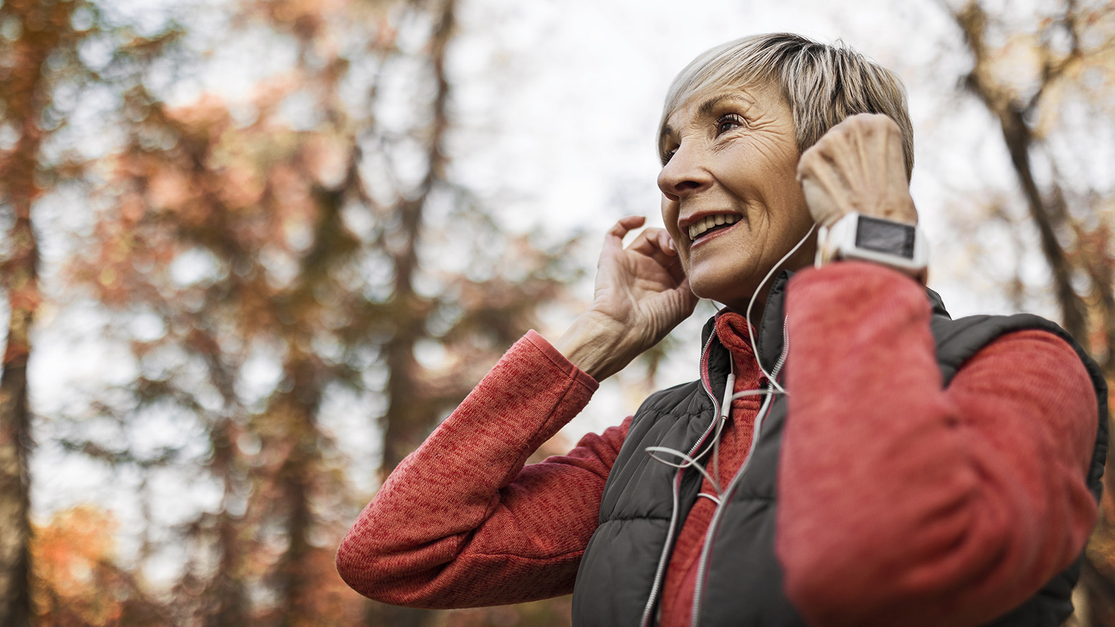 Women holding earphones