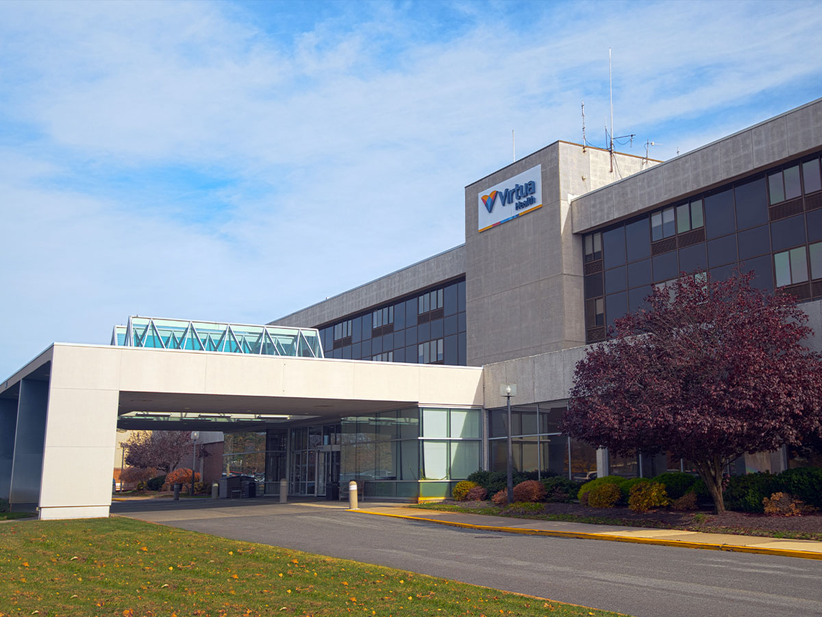 Exterior view of Virtua Marlton Hospital